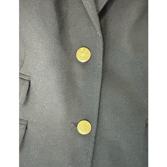 J.Crew Schoolboy Blazer Black Wool Blend Preppy Office Dark Academia Size 2 - Picture 4 of 14